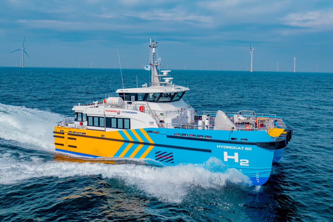 Windcat launches third hydrogen dual-fuel powered crew transfer vessel
