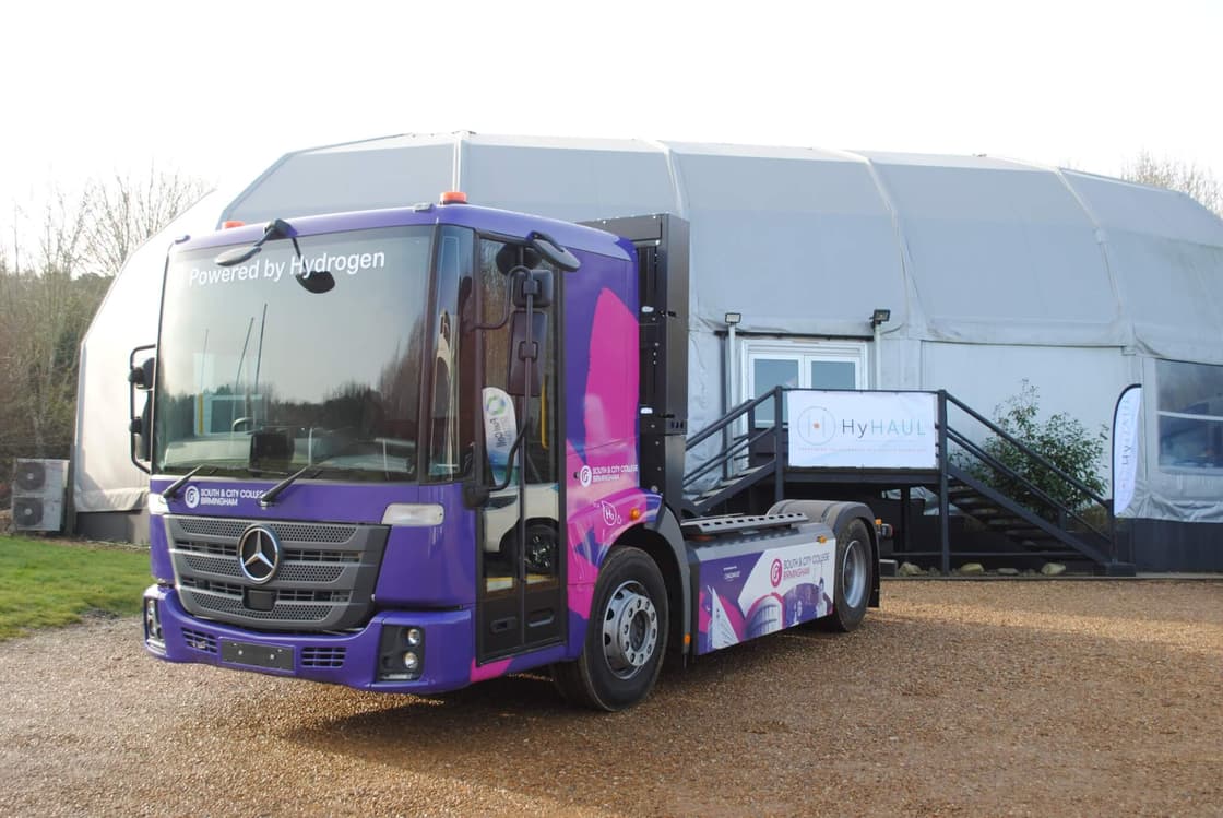 Hydrogen HGVs take centre stage at HyHaul UTAC Millbrook event