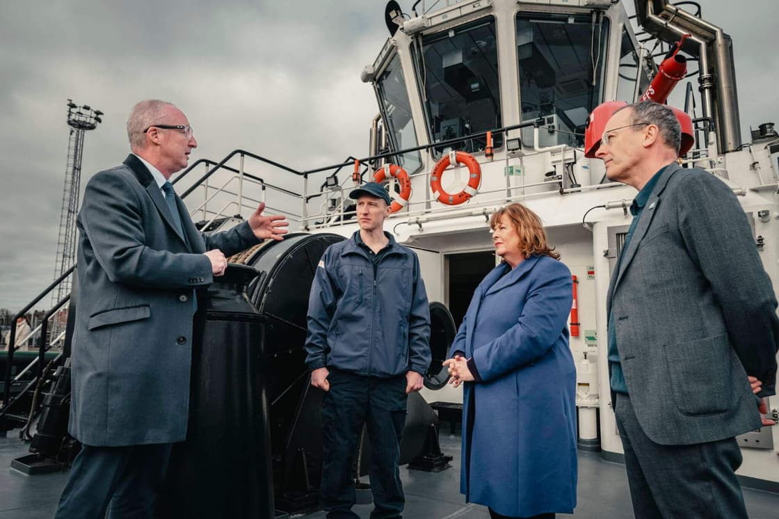 Port of Leith demonstrates green hydrogen shore power for docked tugboats