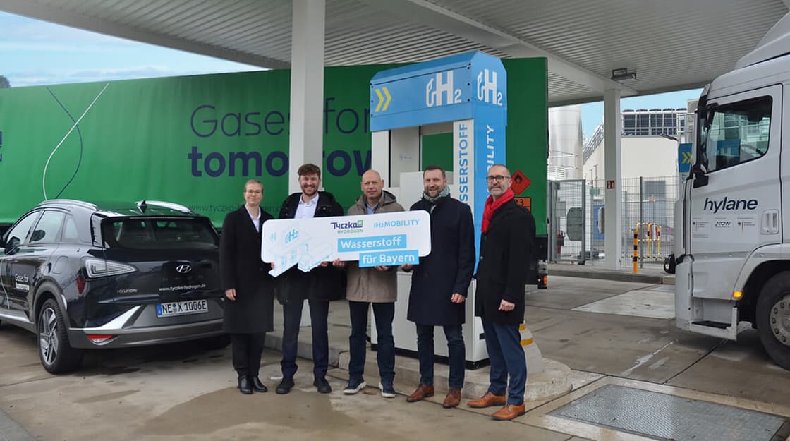 H2Mobility receives green hydrogen for Erlangen refuelling station