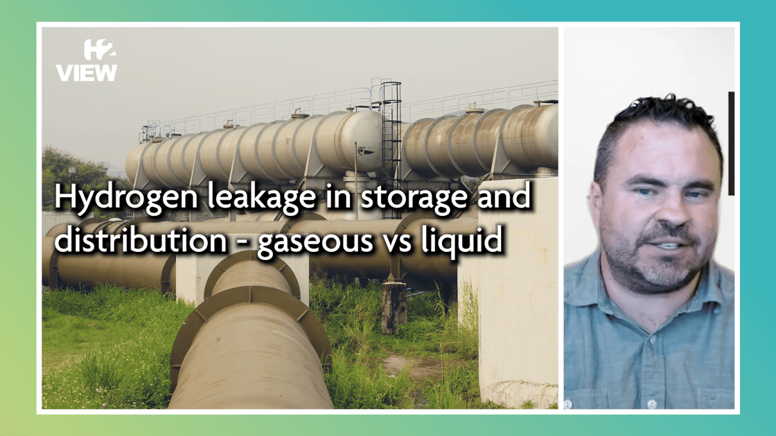 Video: Hydrogen leakage in storage and distribution – gaseous vs liquid