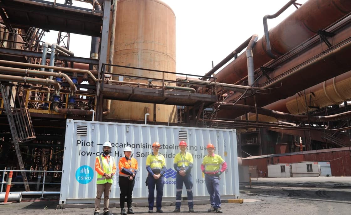 CSIRO concludes 1,000-hour SOEC trial at NSW steelworks
