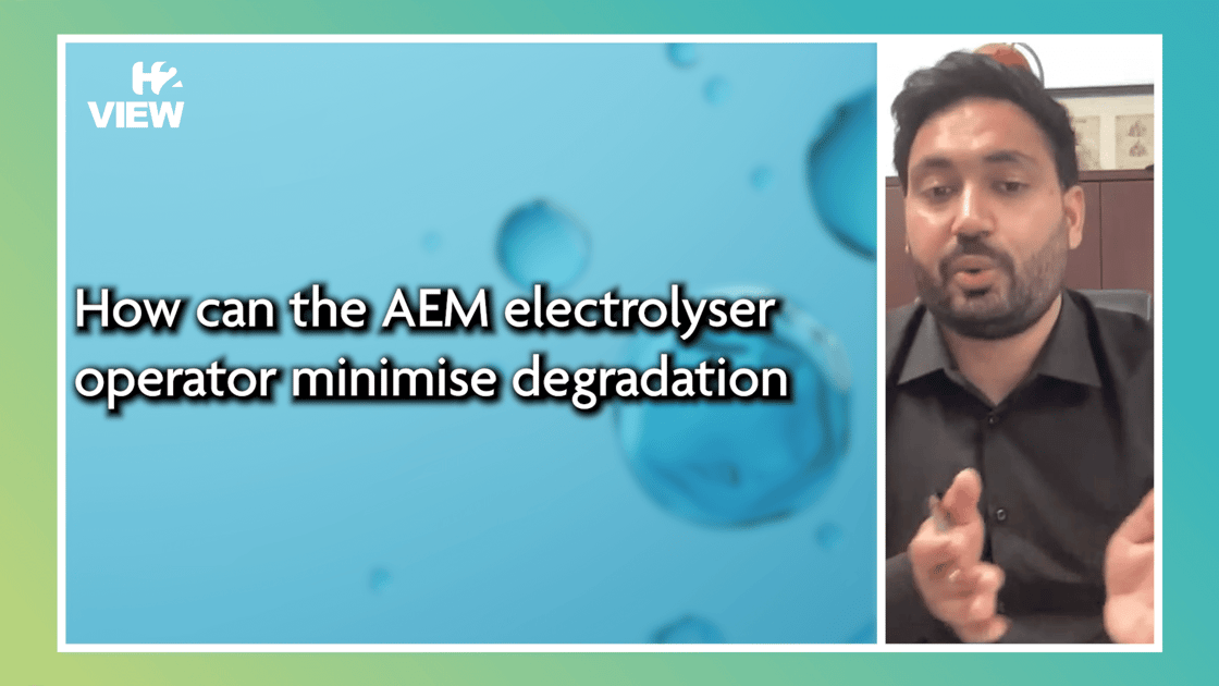 Video: How can the AEM electrolyser operator minimise degradation