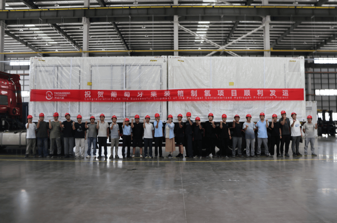 China’s Trina ships first containerised electrolyser to Portugal