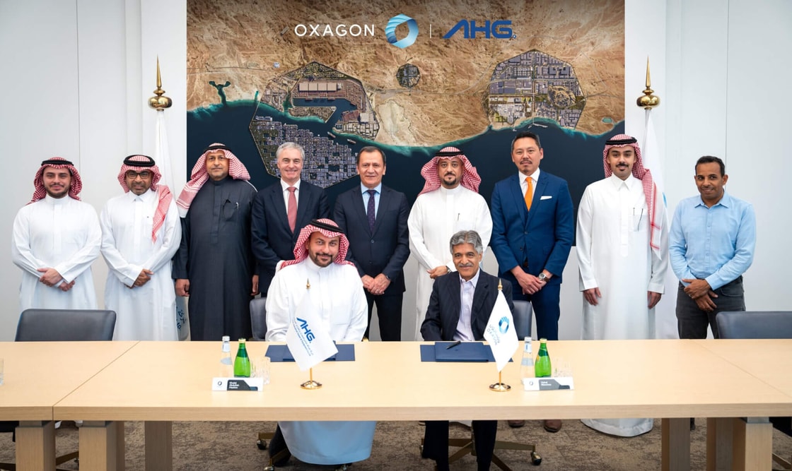 Oxagon signs land lease for green hydrogen and industrial gas plant in Neom