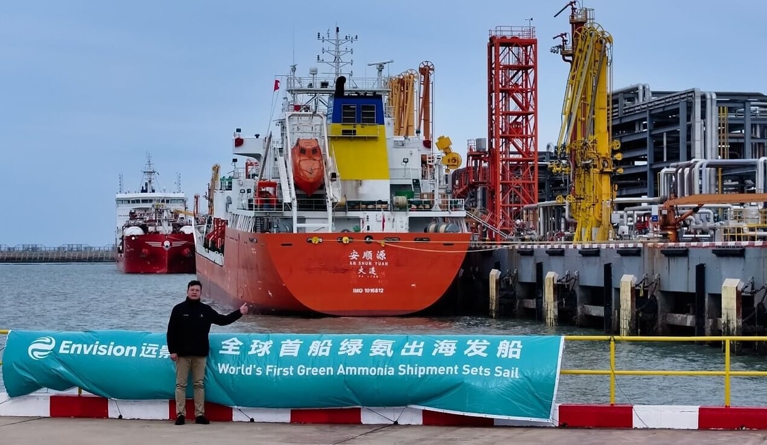 Envision ships first green ammonia to South Korean chemical major from China