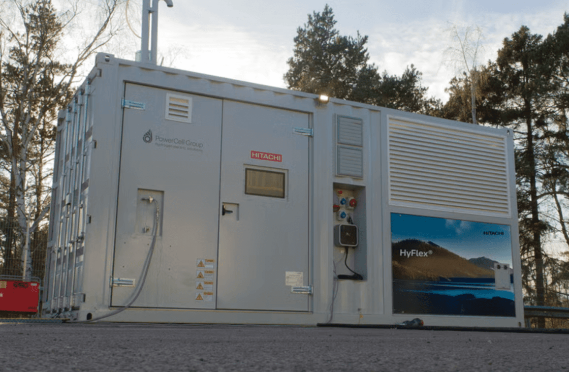 Hitachi concludes four-week hydrogen generator trial at UK construction site