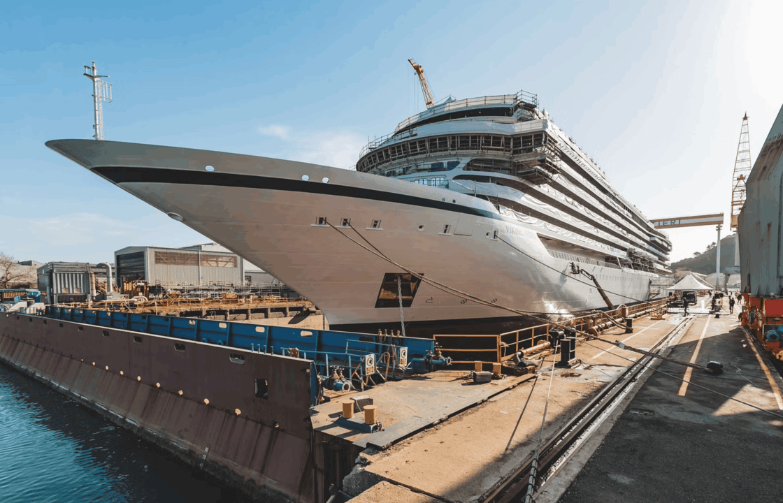 Viking floats out hydrogen-powered cruise ship ahead of 2026 debut