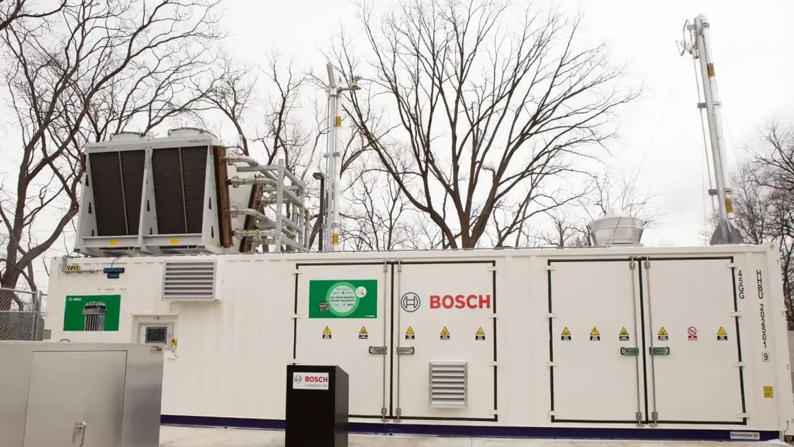 Bosch launches electrolyser stacks in North America after US system goes live