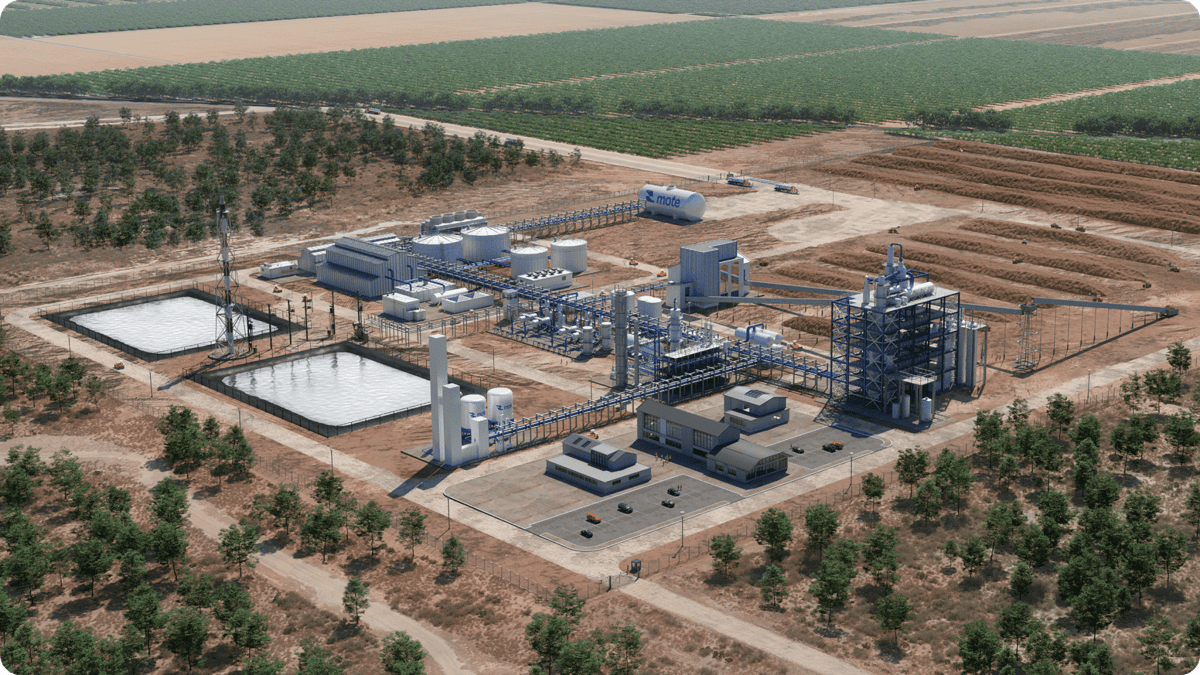 Mote Hydrogen Secures $7m for Biomass-to-Hydrogen Commercial Scale Facility