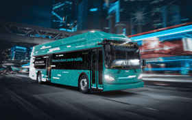 New Flyer reveals extended-range hydrogen bus with four-tank upgrade