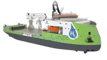 Ulstein unveils hydrogen ship