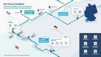 RWE and badenova to develop electrolysis plant and hydrogen pipeline on Upper Rhine