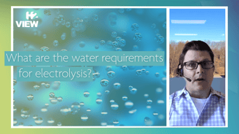 Video: What are the water requirements for electrolysis?