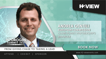 Andrea Gentili discusses hydrogen developments in the EU at the H2 View North American Virtual Hydrogen Summit