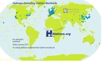 2020: A record-breaking year for hydrogen station developments
