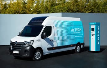 Hyvia unveils its new Renault hydrogen-powered van and fast refuelling station prototypes
