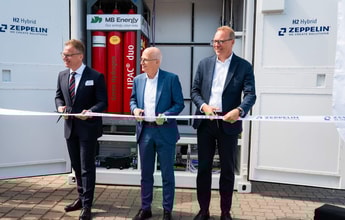 Zeppelin Power Systems demonstrates hydrogen fuel cell generator in Hamburg