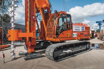 Hydrogen dual fuel piling rig test hopes to drive down construction emissions