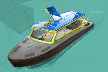 Rotterdam’s first hydrogen-powered water taxi expected to set sail in 2021