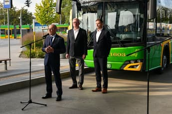 The first hydrogen-powered Solaris buses have been deployed in Poznan