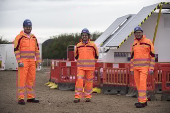 Solar and hydrogen-powered cabins cut carbon emissions at HS2 construction sites