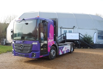 Hydrogen HGVs take centre stage at HyHaul UTAC Millbrook event