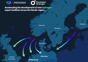 A network of hydrogen export facilities set to be developed in the Nordics