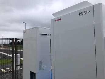 Toshiba delivers hydrogen fuel cell system to Michinoeki-Namie