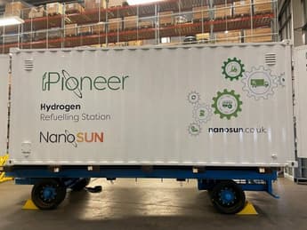 NanoSUN hydrogen refueller set for deployment in the UK