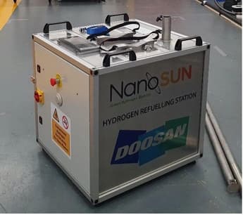 NanoSUN hydrogen station to fuel Doosan UAVs