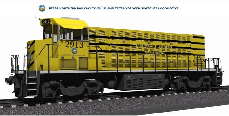 Hydrogen switcher locomotive under development in California