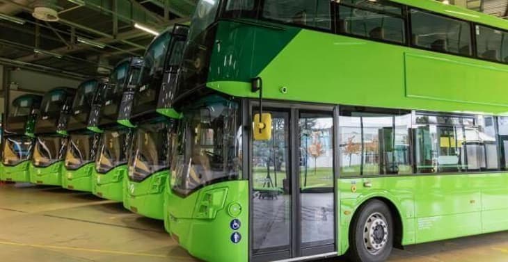 Three hydrogen double decker buses set for Dublin