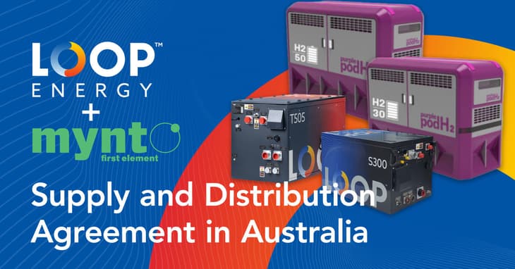 Loop Energy and MYNT First Element partner of hydrogen generators and Australian distribution