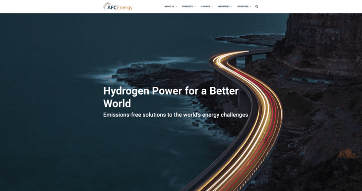 AFC Energy launches new website