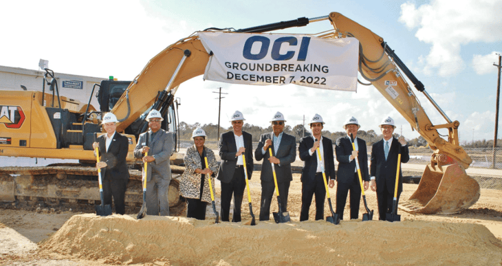 OCI Texas blue ammonia project on track for early 2025 launch