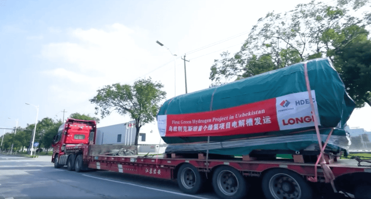LONGi ships 20MW of electrolysers to Uzbek green ammonia project