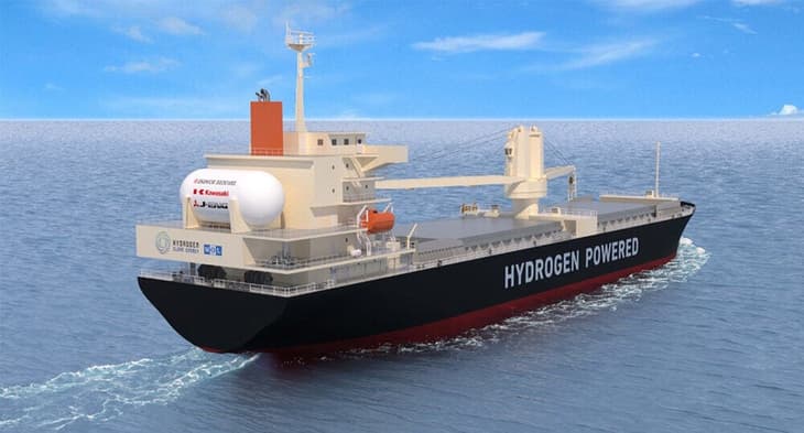 Japanese liquid hydrogen engine-powered vessel design awarded AiP