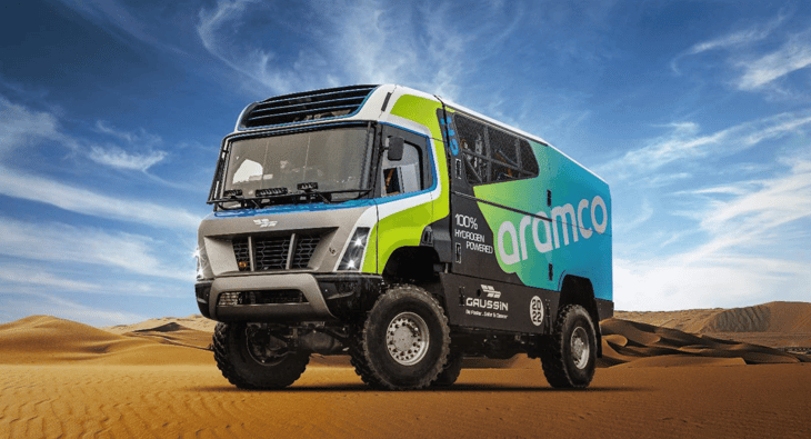 Hydrogen truck completes the 2022 Dakar Rally