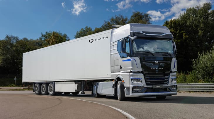 Quantron unveils long-range hydrogen and electric trucks