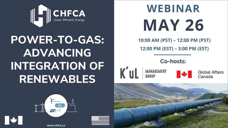 CHFCA to host power-to-gas webinar