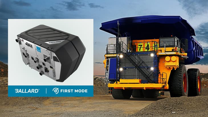 Ballard to power diesel-free mining trucks with hydrogen fuel cells