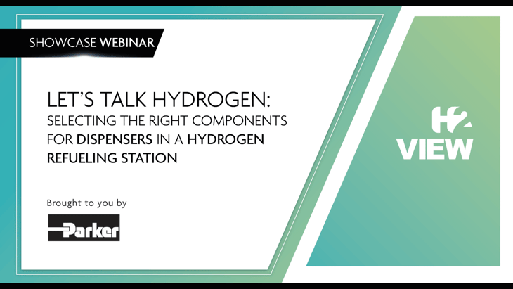 Lets talk hydrogen: Selecting the right components for dispensers in a hydrogen refuelling station