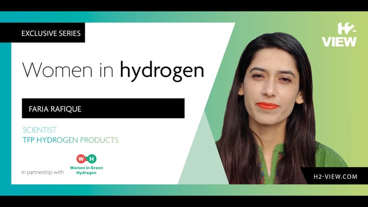 Women in hydrogen: Faria Rafique, TFP Hydrogen Products