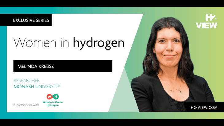 Women in hydrogen: Melinda Krebsz, Monash University