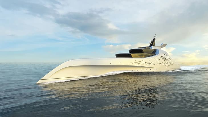 96-metre hydrogen-powered superyacht concept revealed at the 2021 Monaco Yacht Show