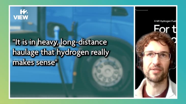 Video: “It is in heavy, long-distance haulage that hydrogen really makes sense”