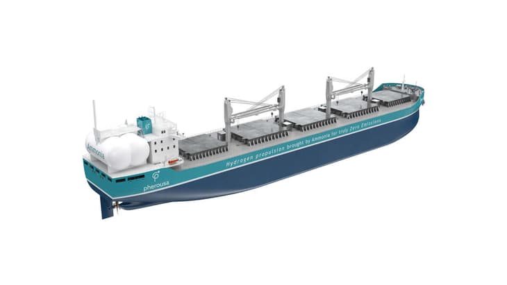 Pherousa develops ammonia cracker technology onboard Deltamarin ships