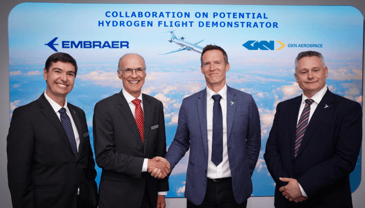 Embraer and GKN Aerospace to collaborate on hydrogen flight demonstrator