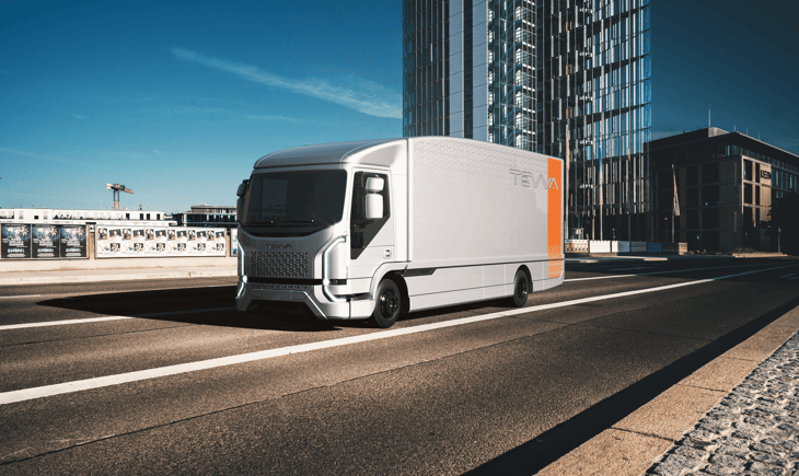 Tevva reveals new 7.5 tonne hydrogen fuel cell truck being prepared for mass production